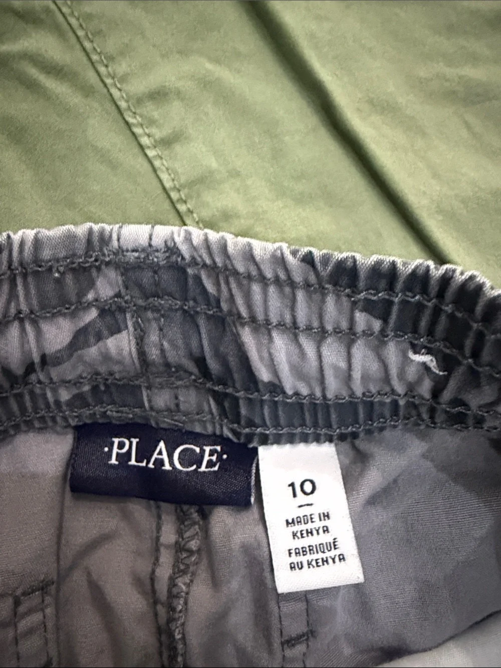 Place Boys Cargo Shorts 2-Pack - Olive & Gray Camo